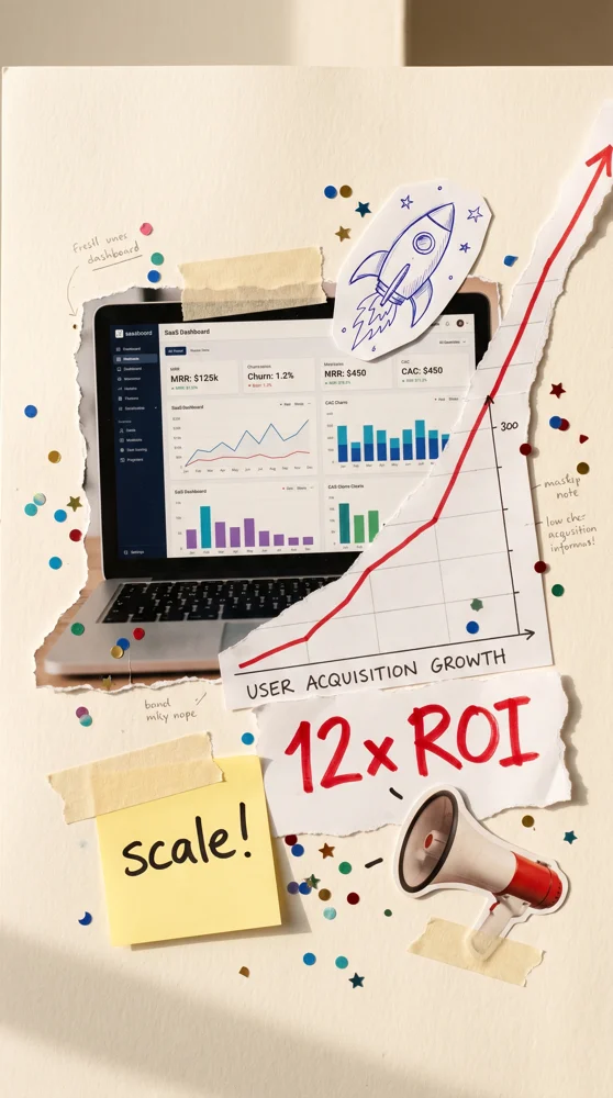 SaaS growth engine — AI-powered marketing case study by Digiholix